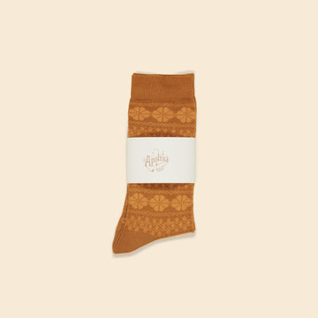 (OUTLET) Fairisle Ankle Sock - Hazel