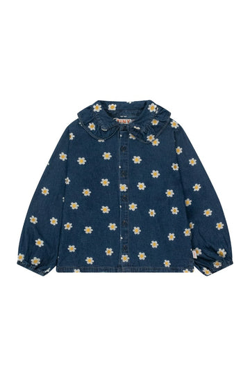 [타이니코튼] 데님 데이지 프릴 카라 셔츠 AW24-238-P31 [OL]