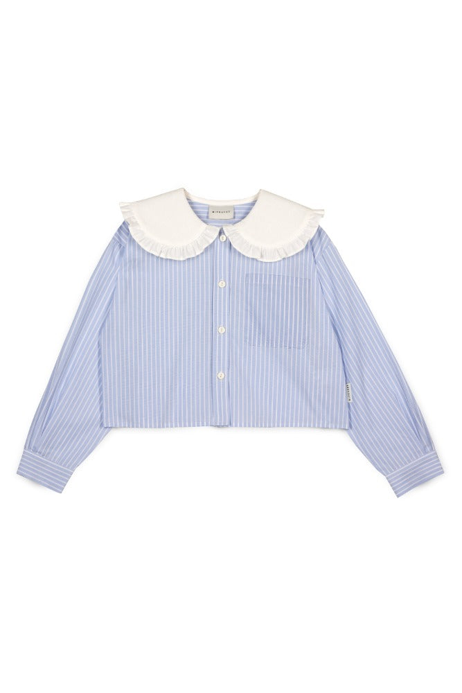 [미포넷] 카밀 포플린 블라우스 블루 MPI24.269.POP004.04 [OL]