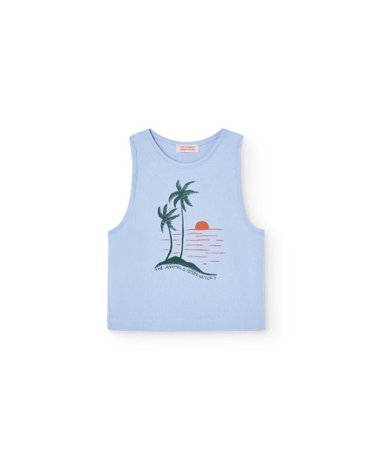 Soft Blue Sunset Frog T-Shirt