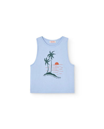 Soft Blue Sunset Frog T-Shirt