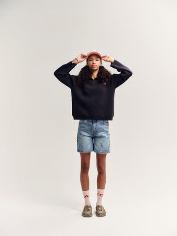 [메인스토리] 데님 쇼츠 페이디드 블루 SS25MS132