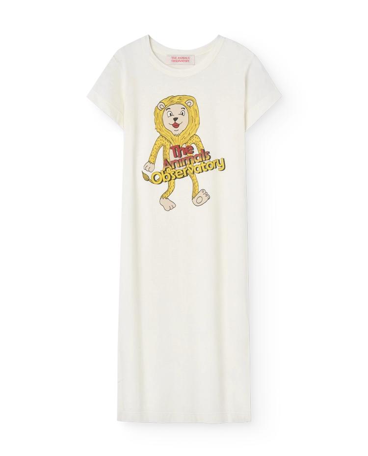 White Lion Gorilla Maxi Dress