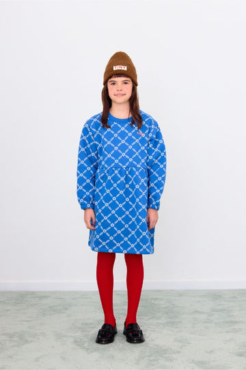 [타이니코튼] 플라워 그리드 드레스 AW25-065-S02