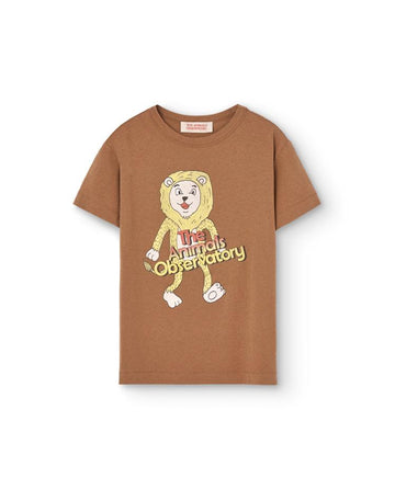 Brown Lion Rooster T-Shirt