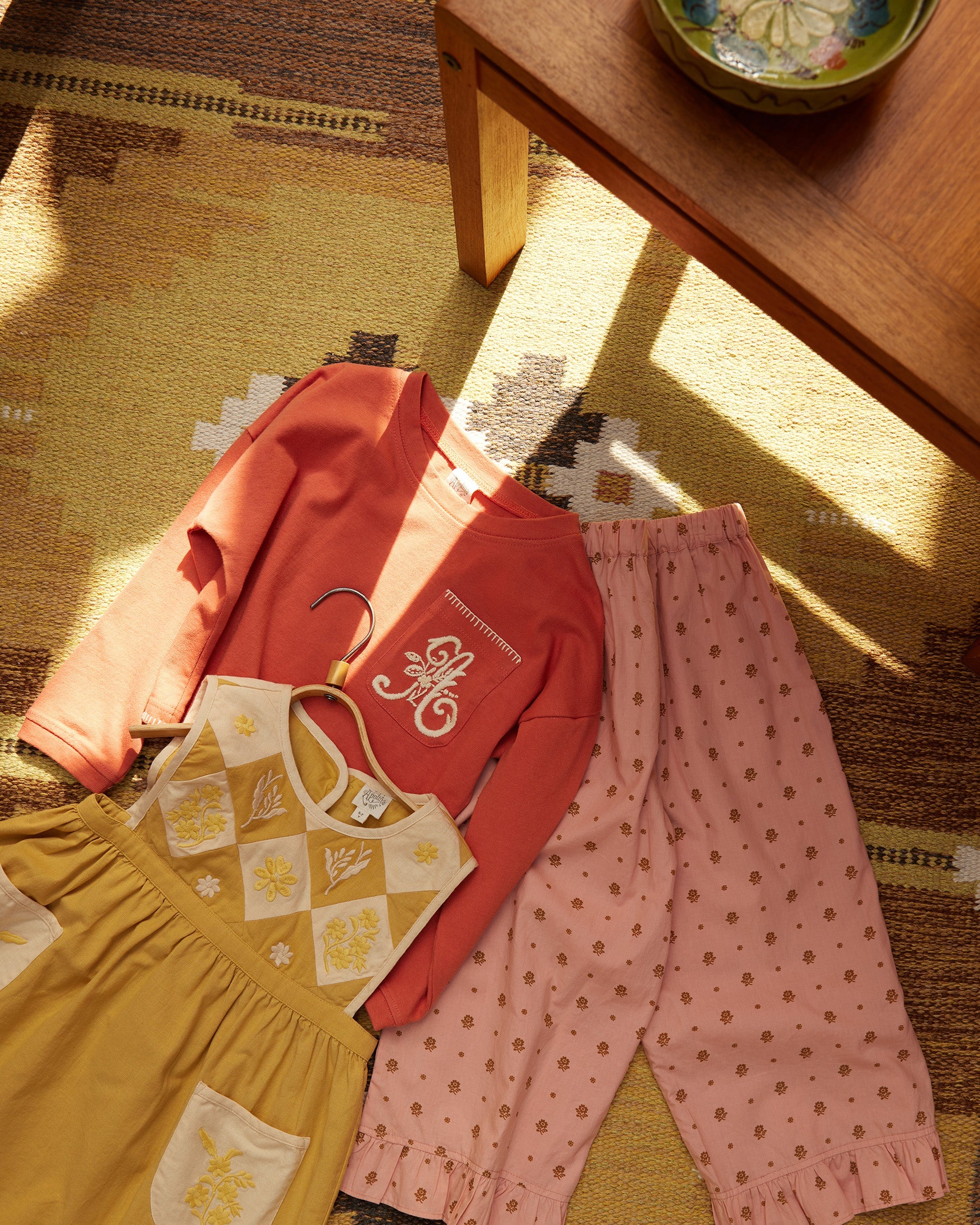 Bibi Panelled Pinafore - Honey – 큐레이트(KURATE)