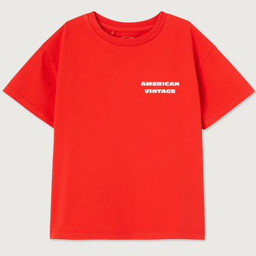 Fizvalley Kid's T Shirt in Vintage Strawberry by American Vintage