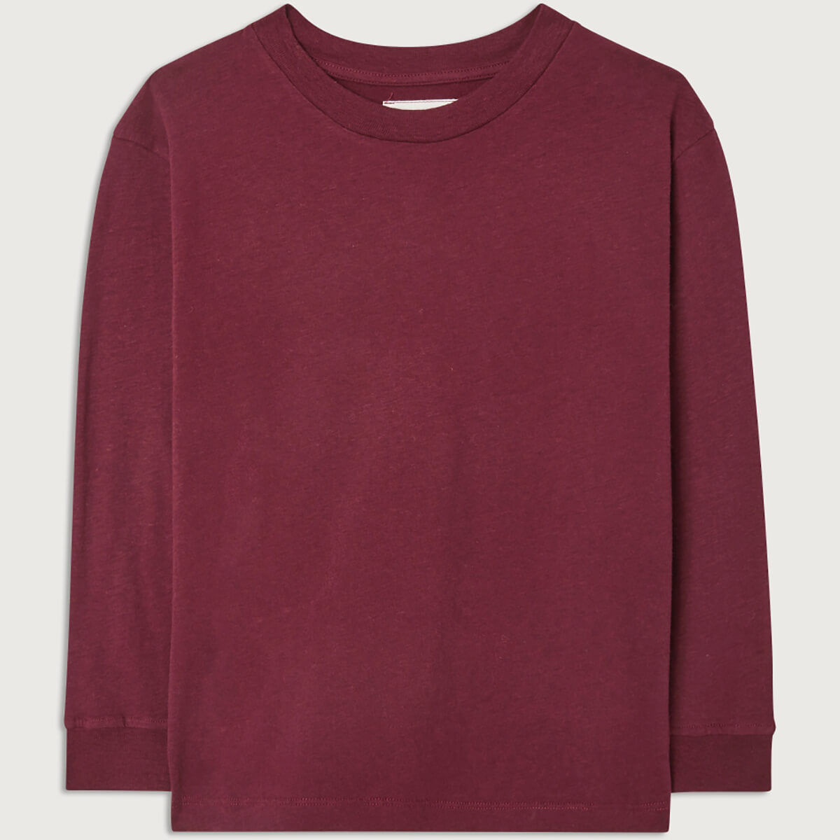Gamipy Kid's Long Sleeve T Shirt in Vintage Burgundy by American Vintage