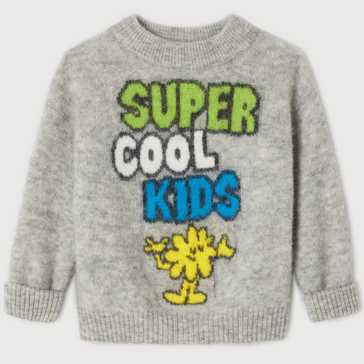 Vitow Kid's Jumper in Heather Grey by American Vintage