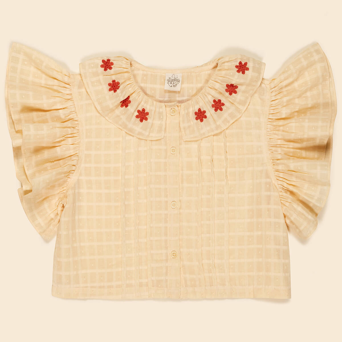 Silvie Blouse in Milk by Apolina