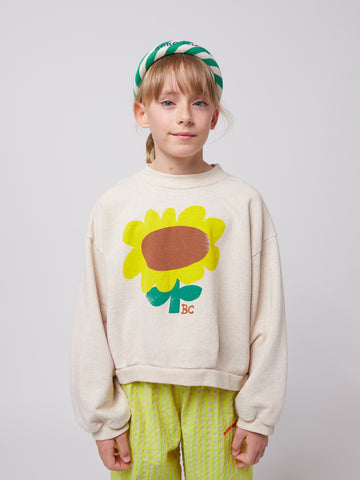 [K*B 25SS 1차] Sunflower cropped sweatshirt