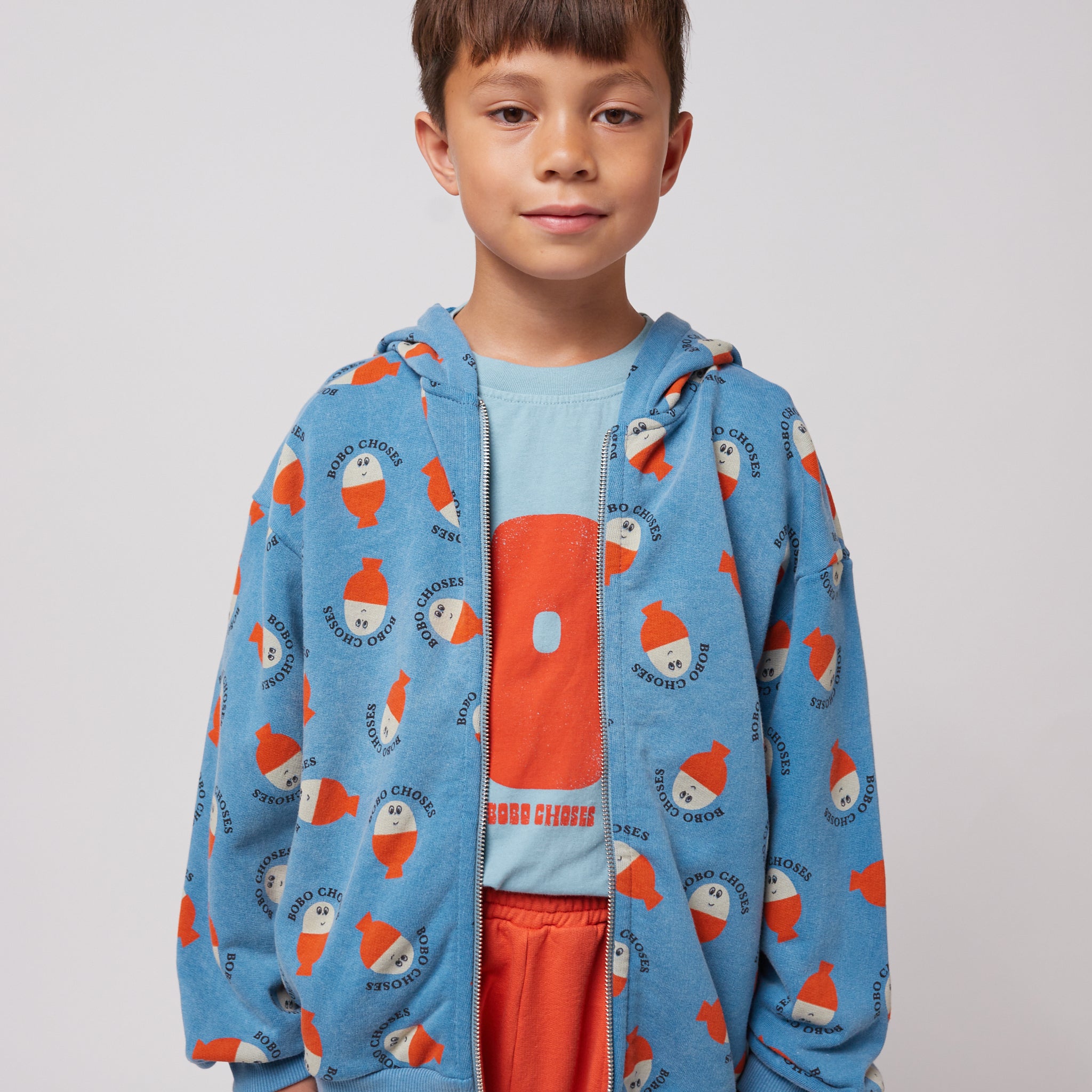 [K*B 25SS 1차] Morning Egg all over zipped hoodie