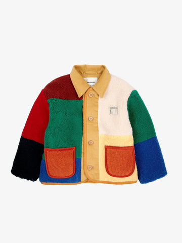 [K*B 24FW 2차] Color Block sheepskin jacket