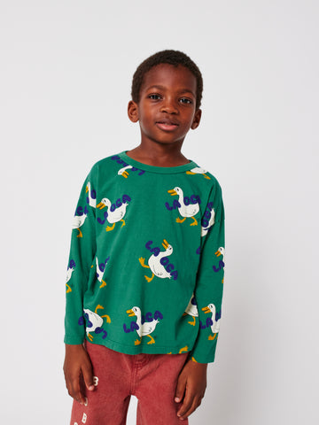 [K*B 25FW 2차] La Oca all over T-shirt WOVEN LONG SLEEVE GREEN