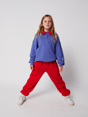 [K*B 25FW 2차] Bobo Choses polo sweatshirt WOVEN BUTTONNED PURPLE