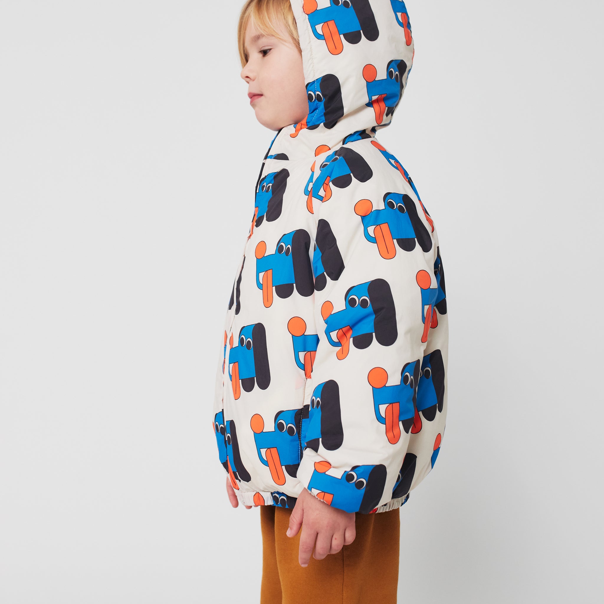 [K*B 25FW 2차] Doggy Mate all over reversible anorak WOVEN ANORAK OFFWHITE