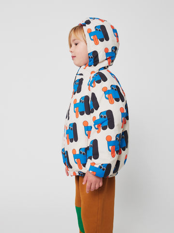 [K*B 25FW 2차] Doggy Mate all over reversible anorak WOVEN ANORAK OFFWHITE