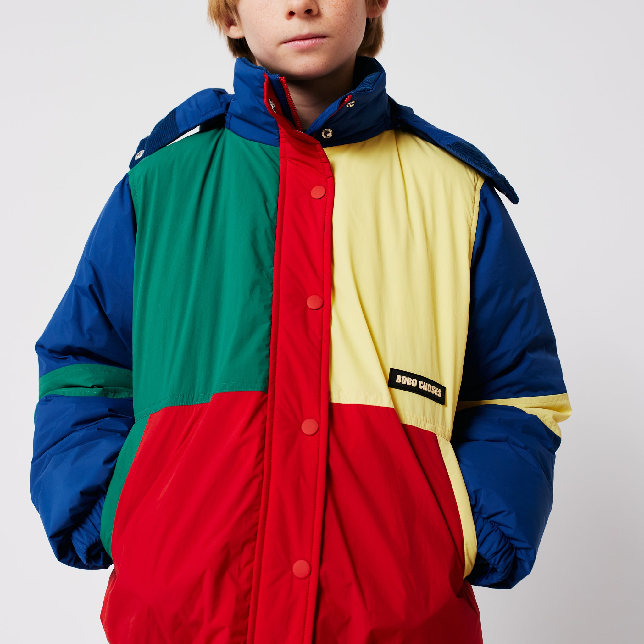 [K*B 25FW 2차] Bobo Choses color block anorak WOVEN ANORAK MULTICOLOR