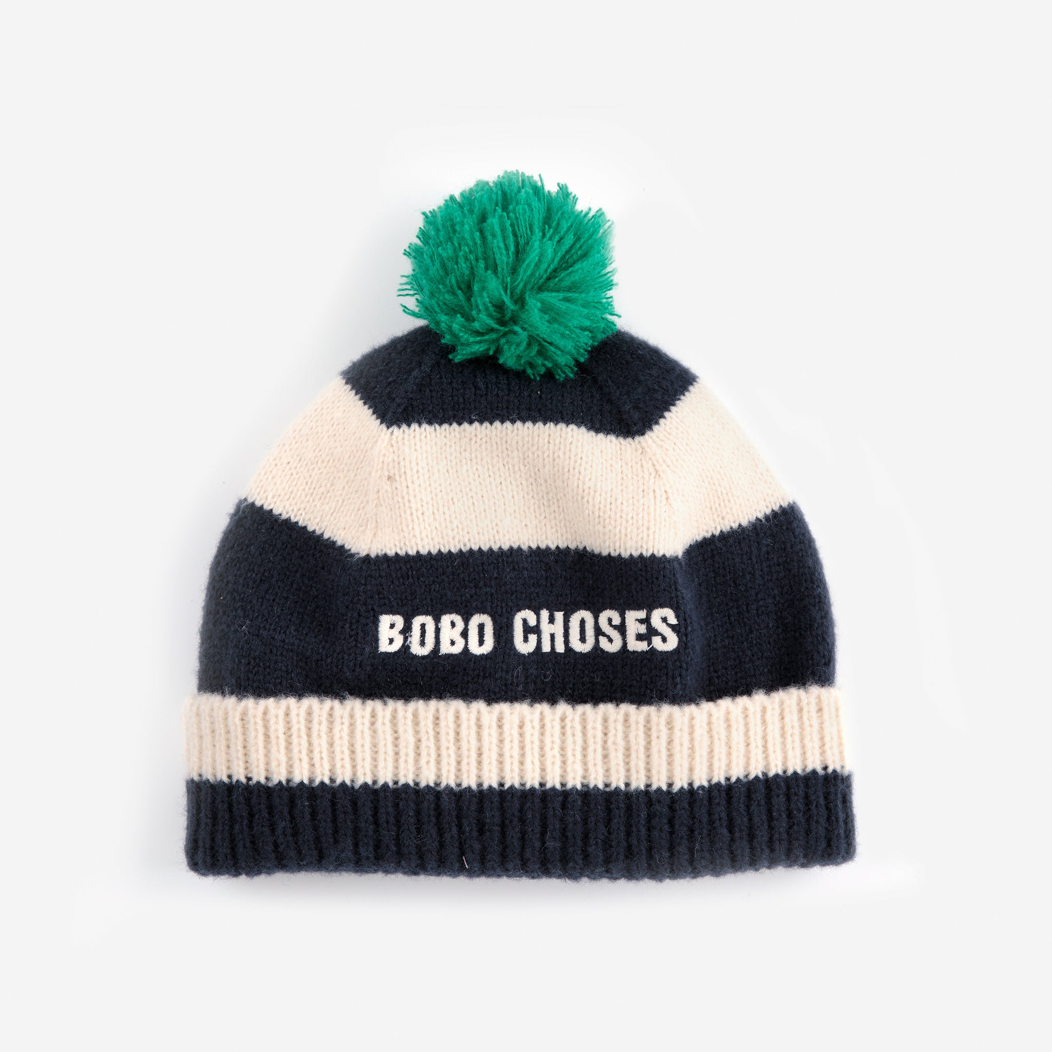[K*B 25FW 2차] Bobo Choses striped beanie WOVEN BEANIE MIDNIGHT BLUE