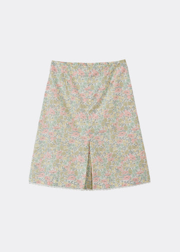 BELLA GIRL'S COTTON TANA LAWN SKIRT - LIBERTY POPPY AND DAISY PRINT