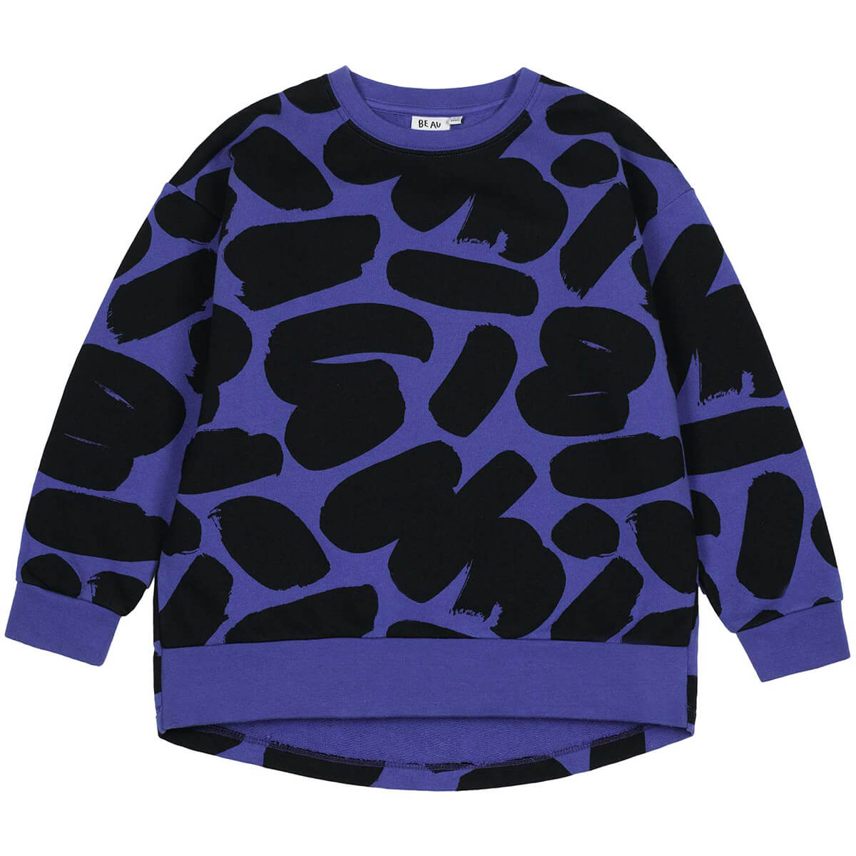 Brushstrokes Relaxed Fit Sweatshirt in Blue by Beau Loves