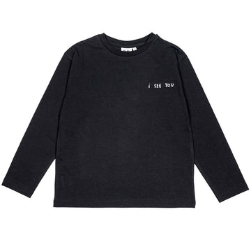 I See You Long Sleeve T-Shirt in Black by Beau Loves