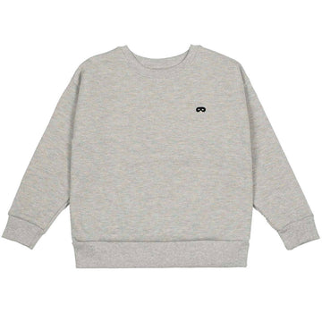 Rainbow Thread Relaxed Fit Sweatshirt in Grey Marl by Beau Loves