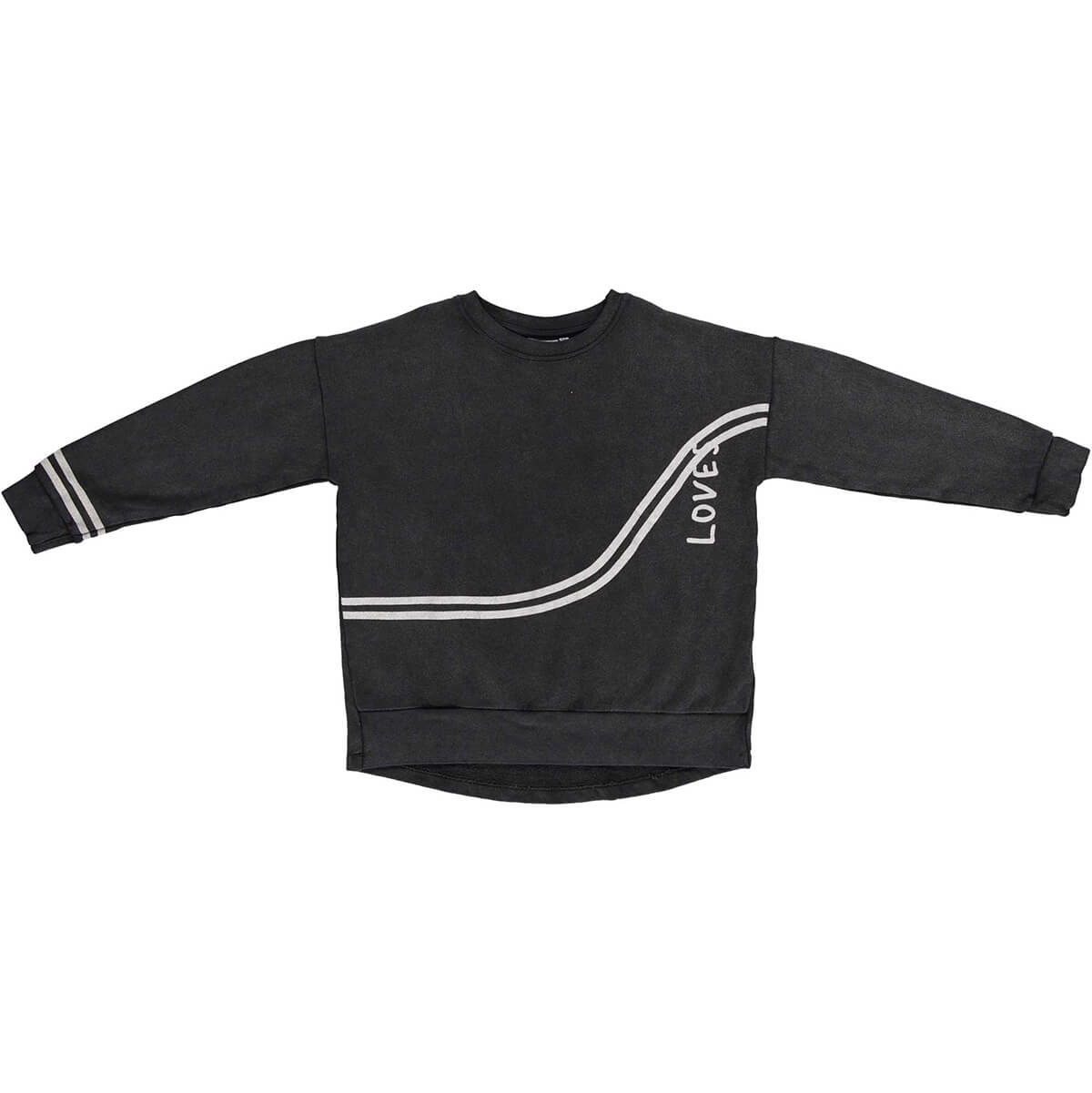 Loves Relaxed Fit Sweatshirt in Black by Beau Loves