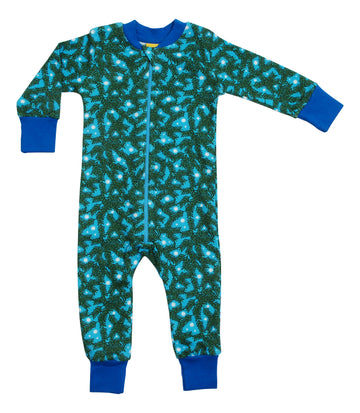 Zip Suit | Pine Needle - Blue
