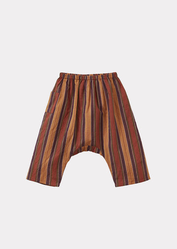 FICUS BABY TROUSER - BROWN MULTI STRIPE