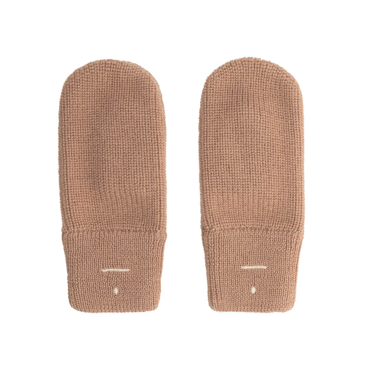 Knitted Mittens in Biscuit by Gray Label