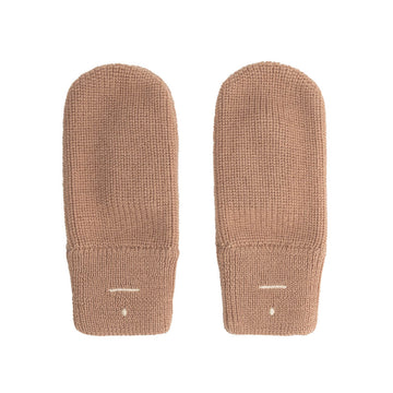 Knitted Mittens in Biscuit by Gray Label