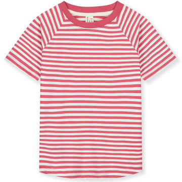 Crewneck Tee in Cherry / Off White by Gray Label