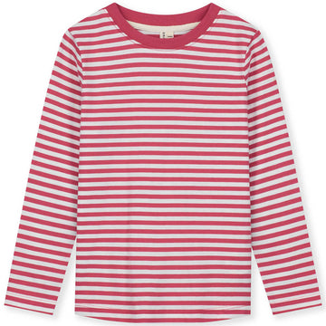 Long Sleeve Tee in Cherry / Off White by Gray Label