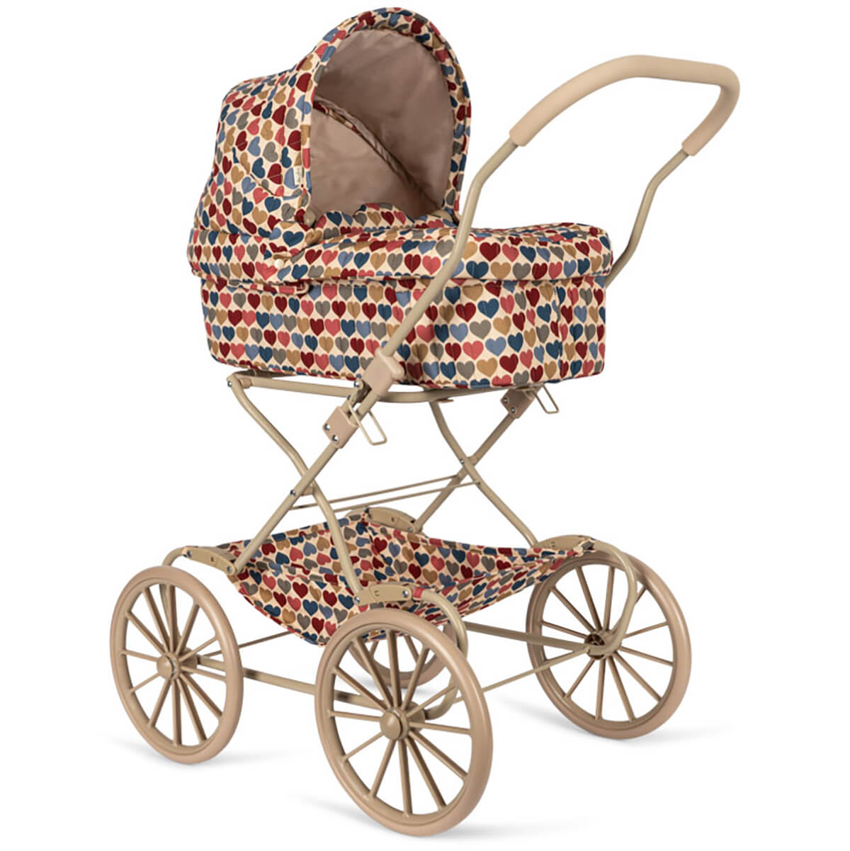 Doll Pram in Coeur Bisous by Konges Sløjd