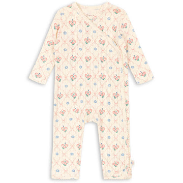 Minnie Wrap Newborn Onesie in Fleur Decor by Konges Sløjd