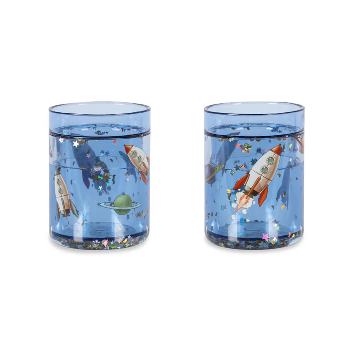 Glitter Cups (2 Pack) in Outer Space by Konges Sløjd