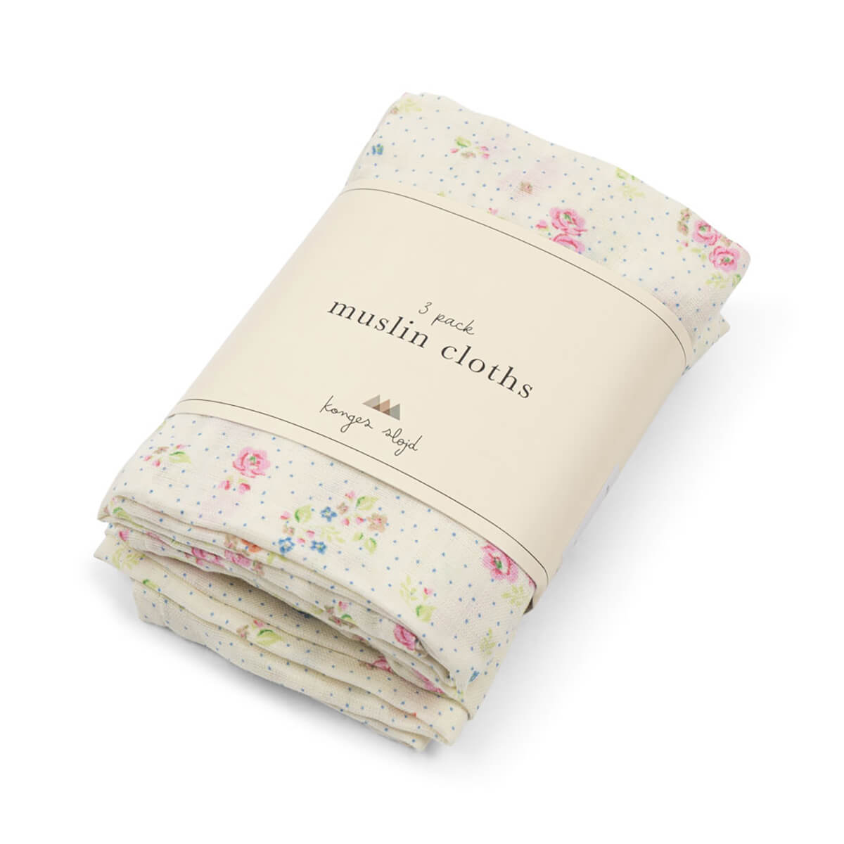 Muslin Cloths in Nonoka (3 Pack) by Konges Sløjd
