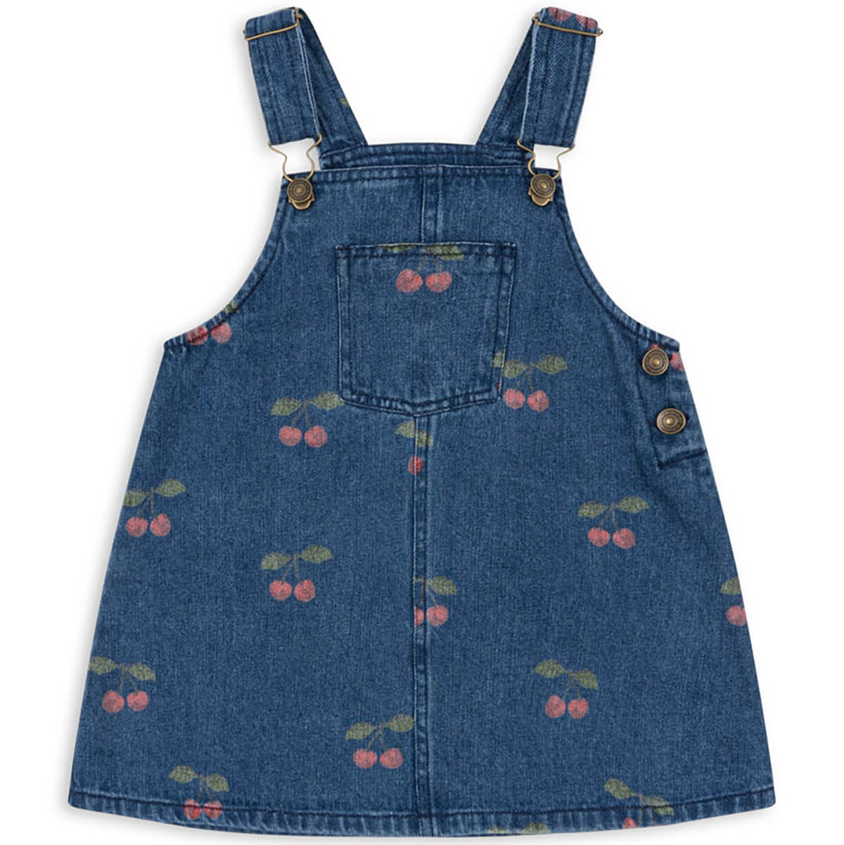 Magot Overall Dress in Ma Grande Cerise Denim by Konges Sløjd