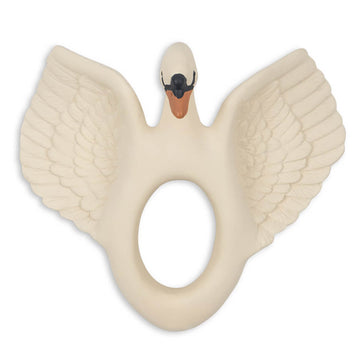 Swan Teether in Off White by Konges Sløjd