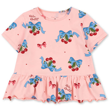 Basic Frill Tee in Amarena by Konges Sløjd