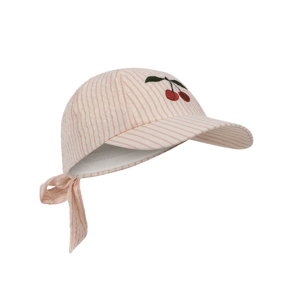 Ellie Bow Cap in Peony Stripe by Konges Sløjd