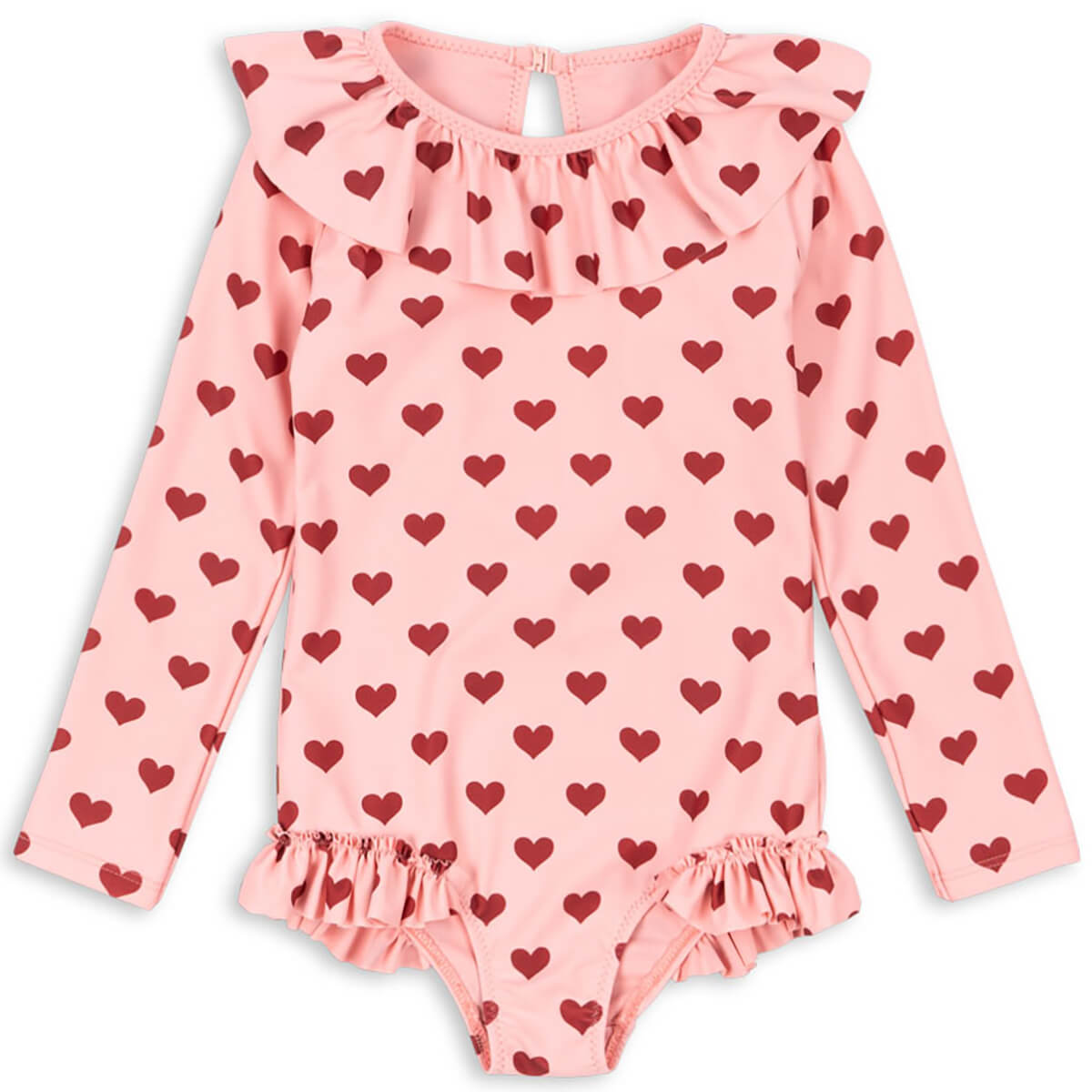 Manuca Long Sleeve Swimsuit in Amour Pink by Konges Sløjd