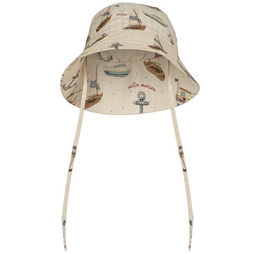 Ace Sun Hat in Sail Away by Konges Sløjd - Last Ones In Stock - 0-9 Months