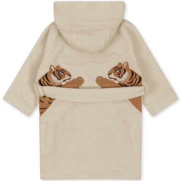 Terry Embroidered Bath Robe in Tiger by Konges Sløjd - Last One In Stock - 12-18 Months