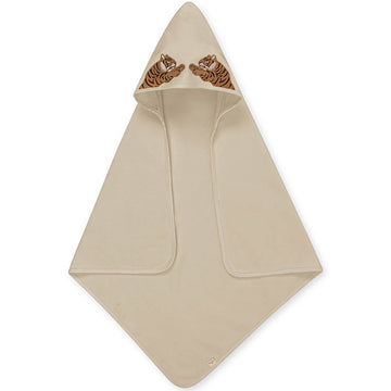 Terry Embroidered Baby Towel in Tiger by Konges Sløjd