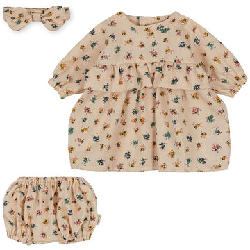 Doll Clothes Set in Bloomie by Konges Sløjd