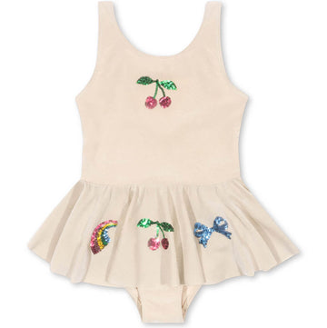 Beatrice Swimsuit in Off White by Konges Sløjd