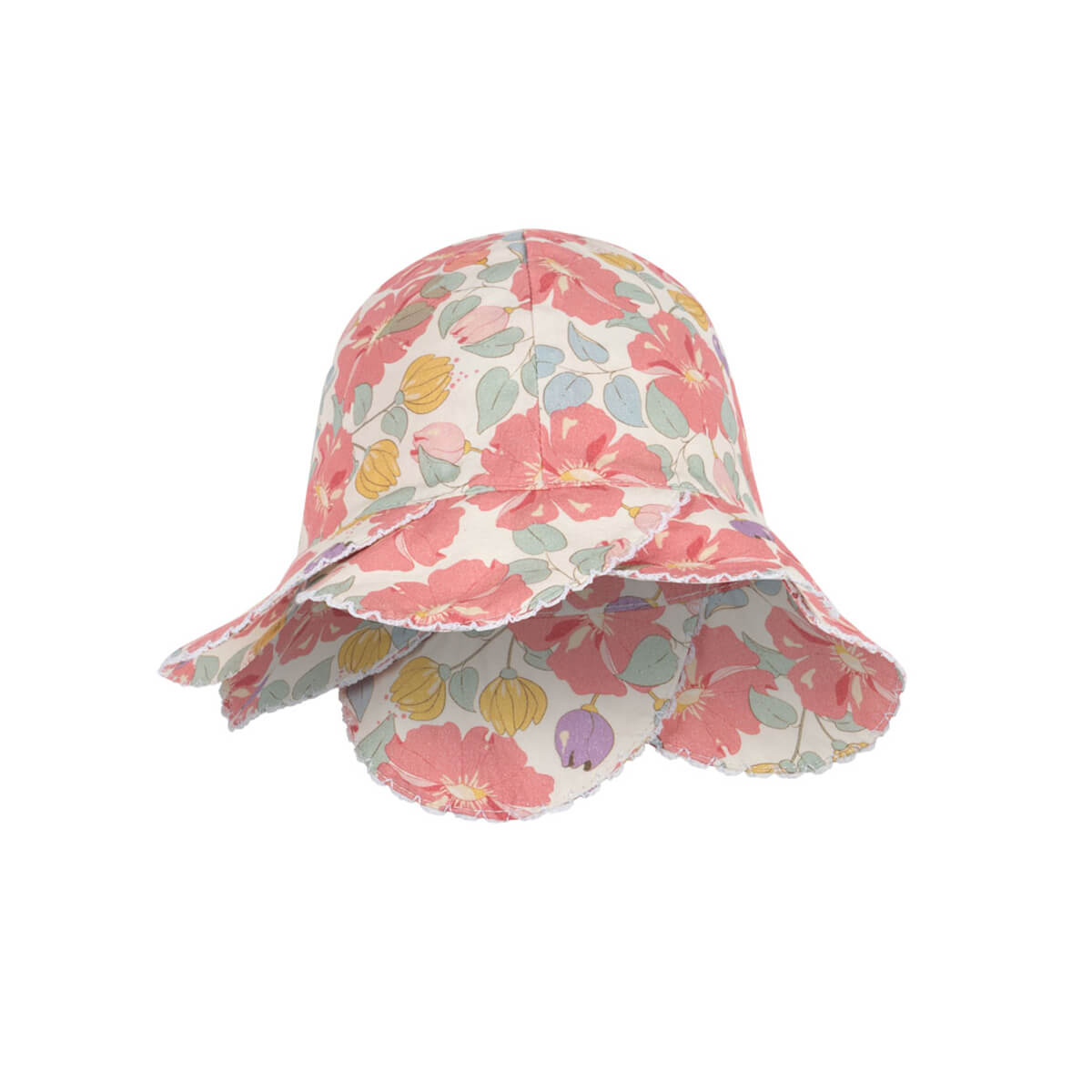 Coeur Scallop Sun Hat in Fleur Anglaise by Konges Sløjd
