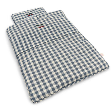 Doll Bedding in Blue Check by Konges Sløjd